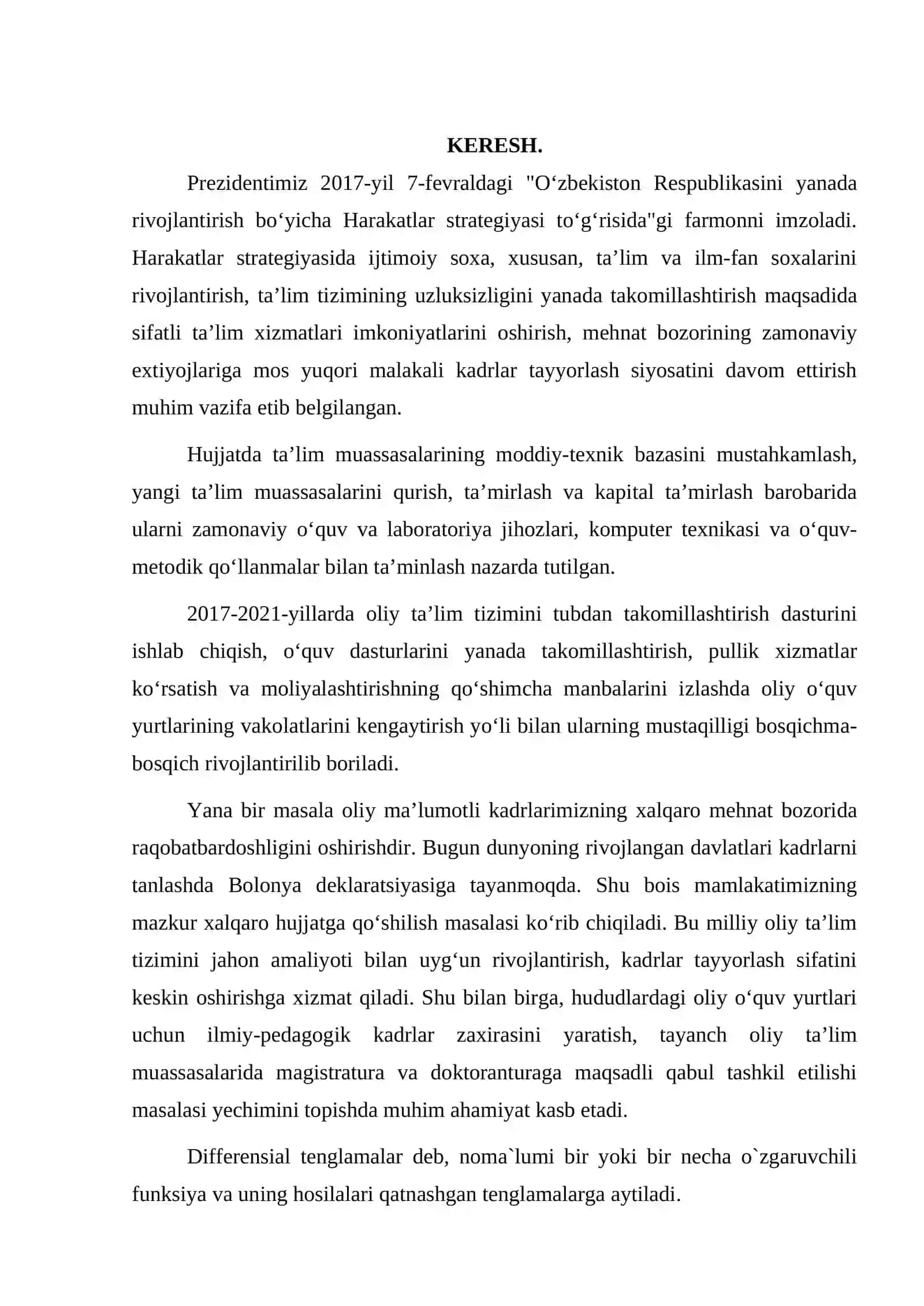 Ko`p o`zgaruvchili funksiyalar uchun differensial hisobning asosiy tasdiqlari 2