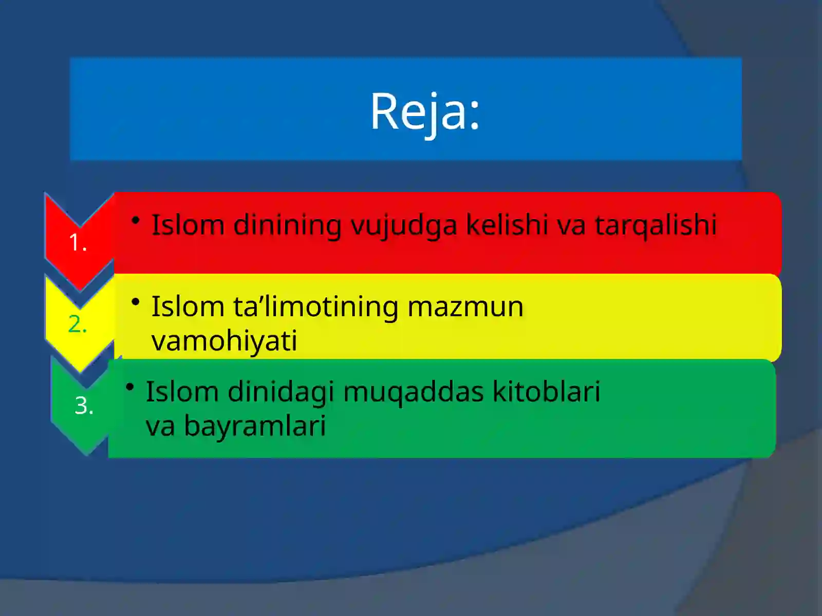 Islom dini tarixi va mohiyati 2