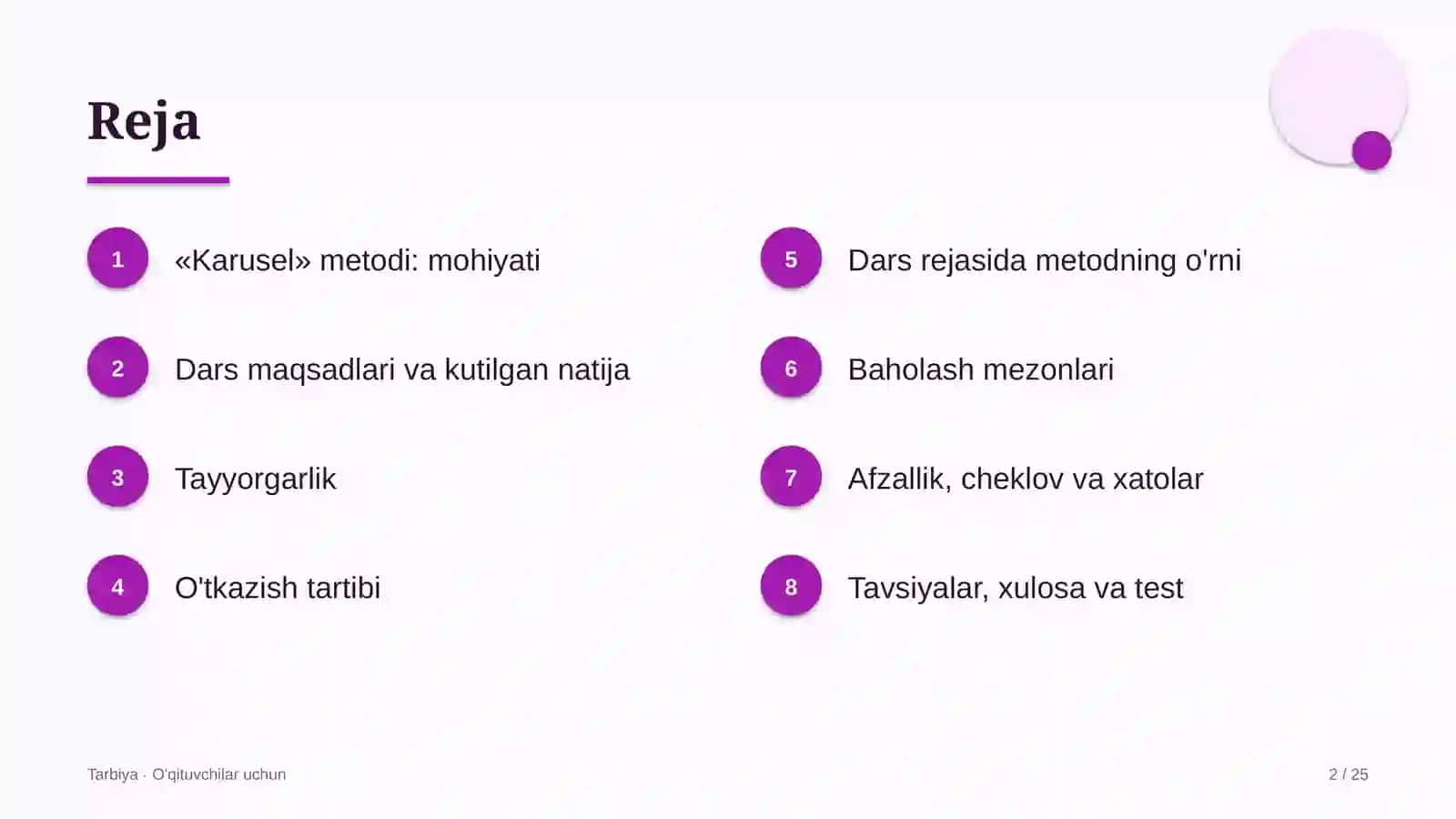 tarbiya darslarida karusel metodidan foydalanish 1483 2