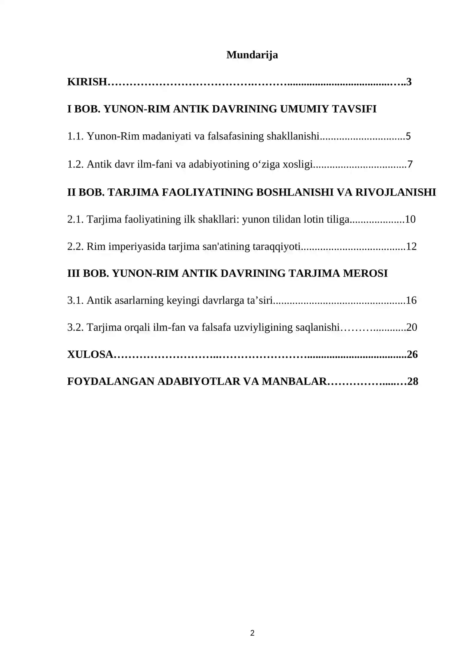 Mavzu: Yunon - rim antik davri tarjima davri sifatida 2