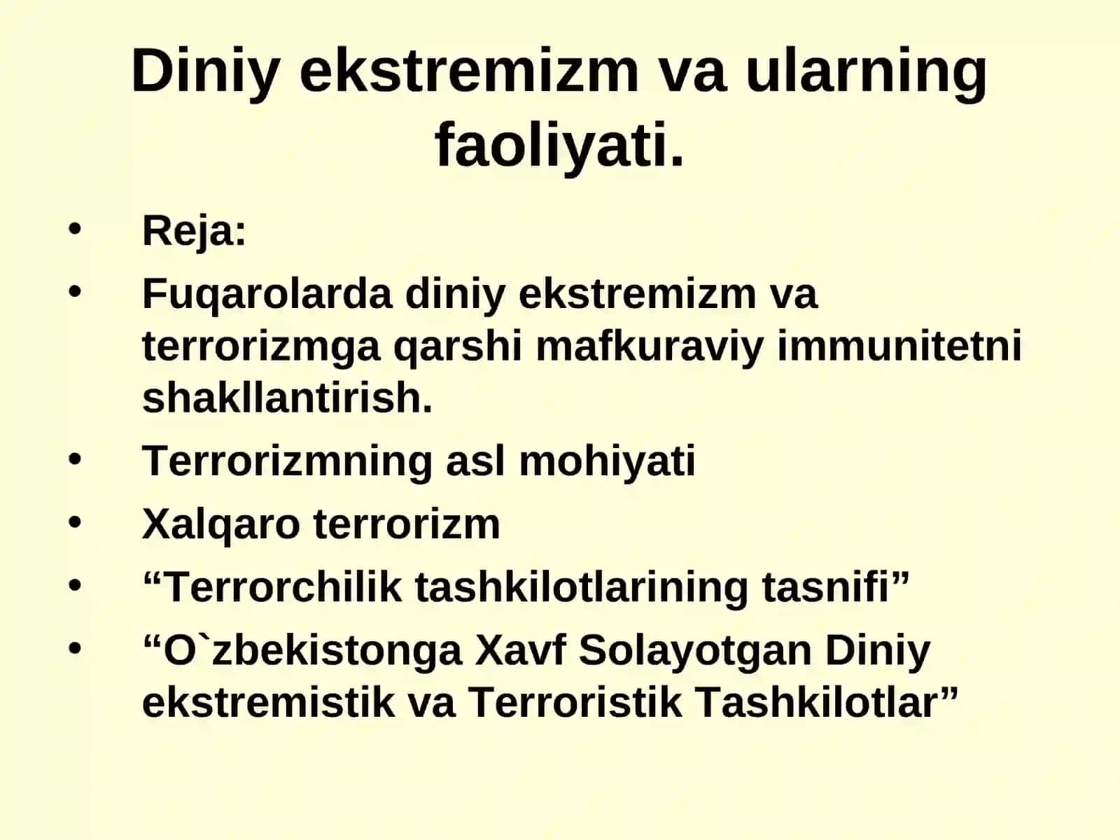 Terrorizm tushunchasi shakillari sabablari va unga qarshi kurashish 2