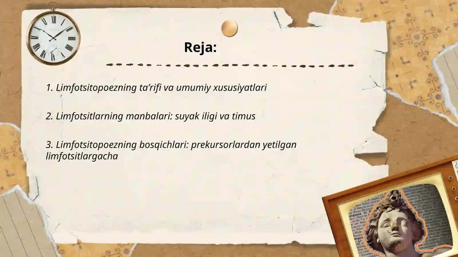 Limfotsitopoezning xususiyatlari 2