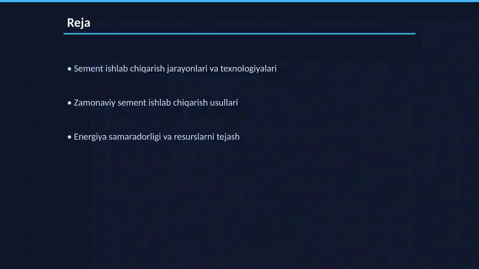 Zamonaviy Sement Texnologiyalari 2
