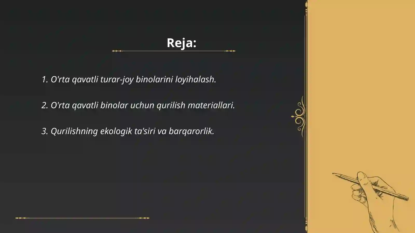 O'rta qavatli turar-joy binolari 2