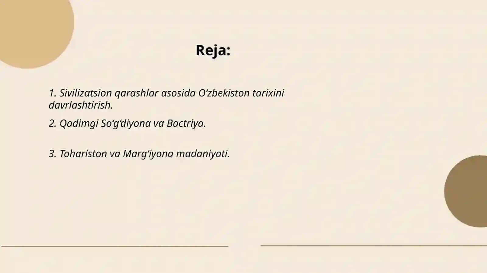 Sivilizatsion qarashlar asosida O‘zbekiston tarixini davrlashtirish 2