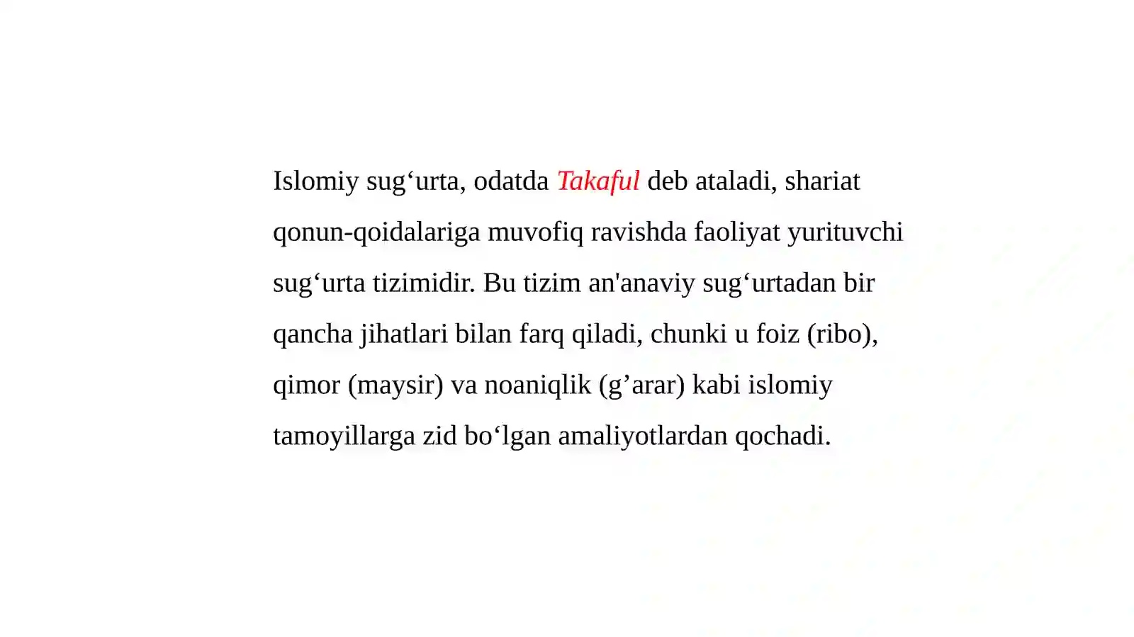 Islomiy sug‘urta 2