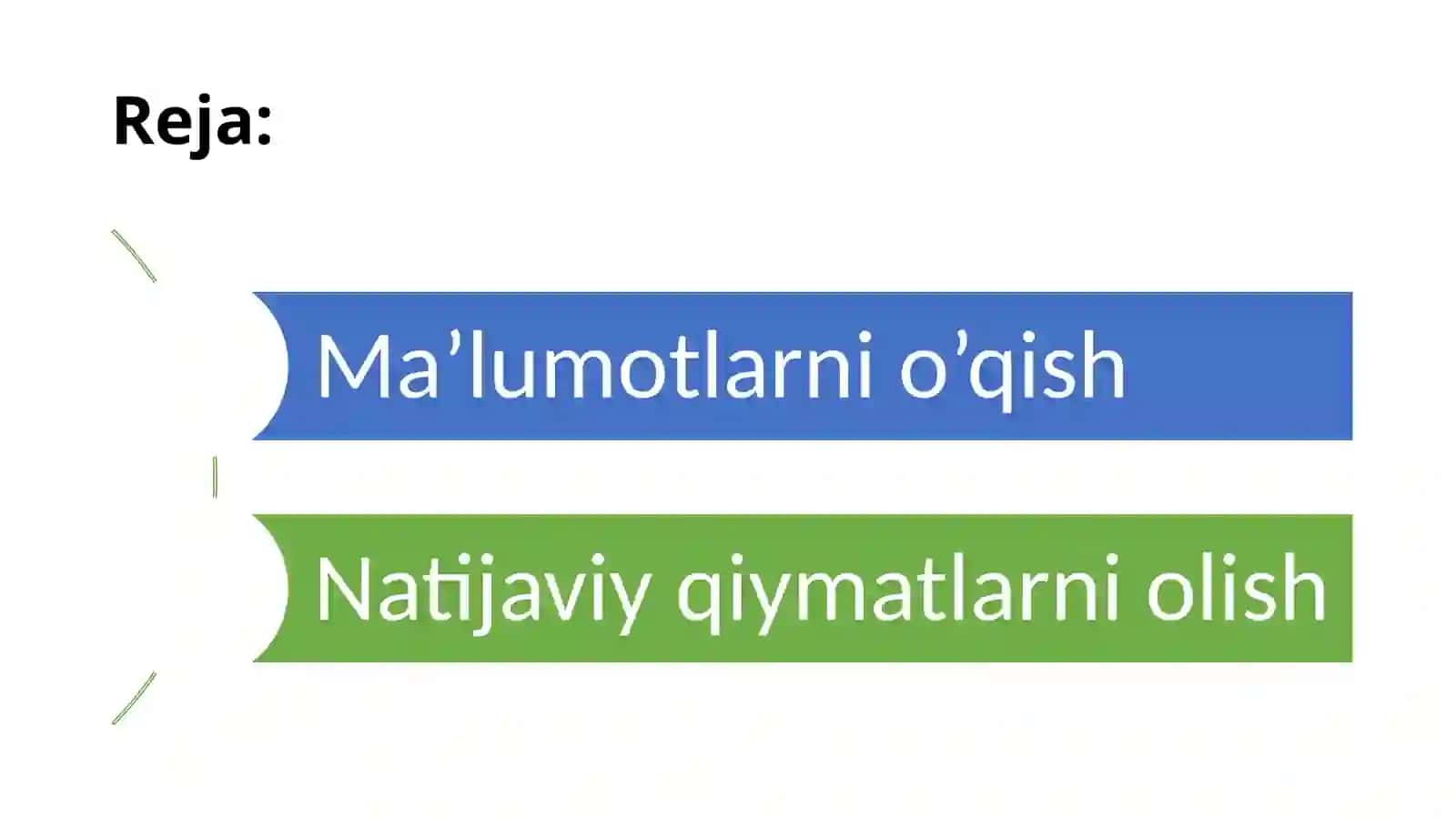 SQL so‘rovlar tilida sodda SELECT operatori 2
