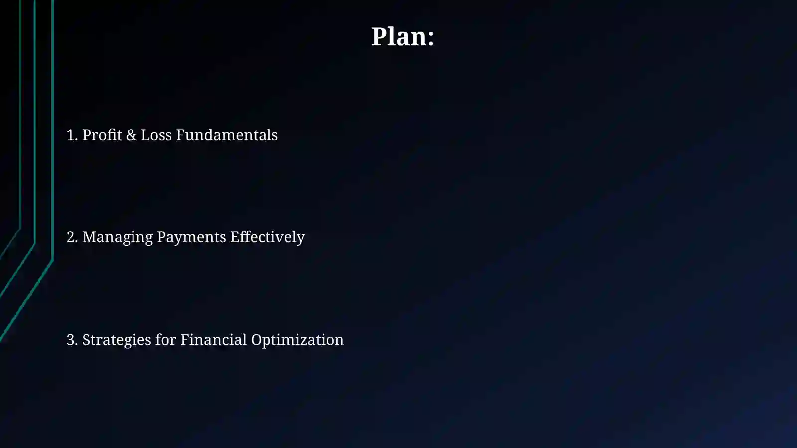 Proft loss and payment 2