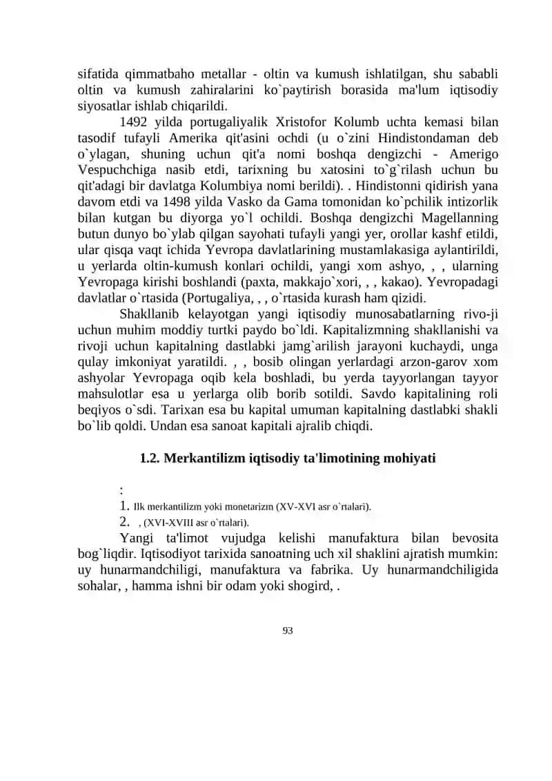 MERKANTILIZM IQTISODIY TA'LIMOTI 2