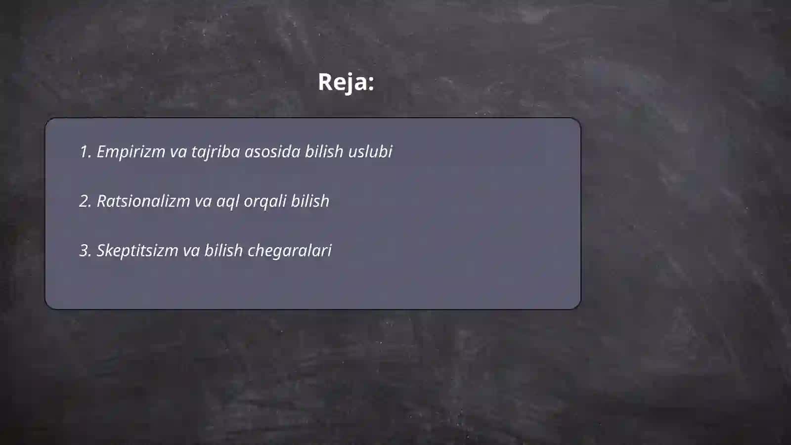 Olamni falsafiy bilish uslublari 2