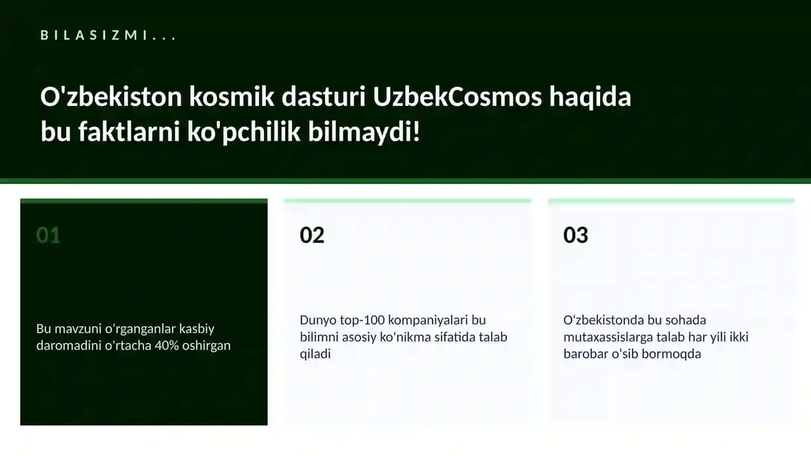 KOSMIK TEXNOLOGIYALAR 2