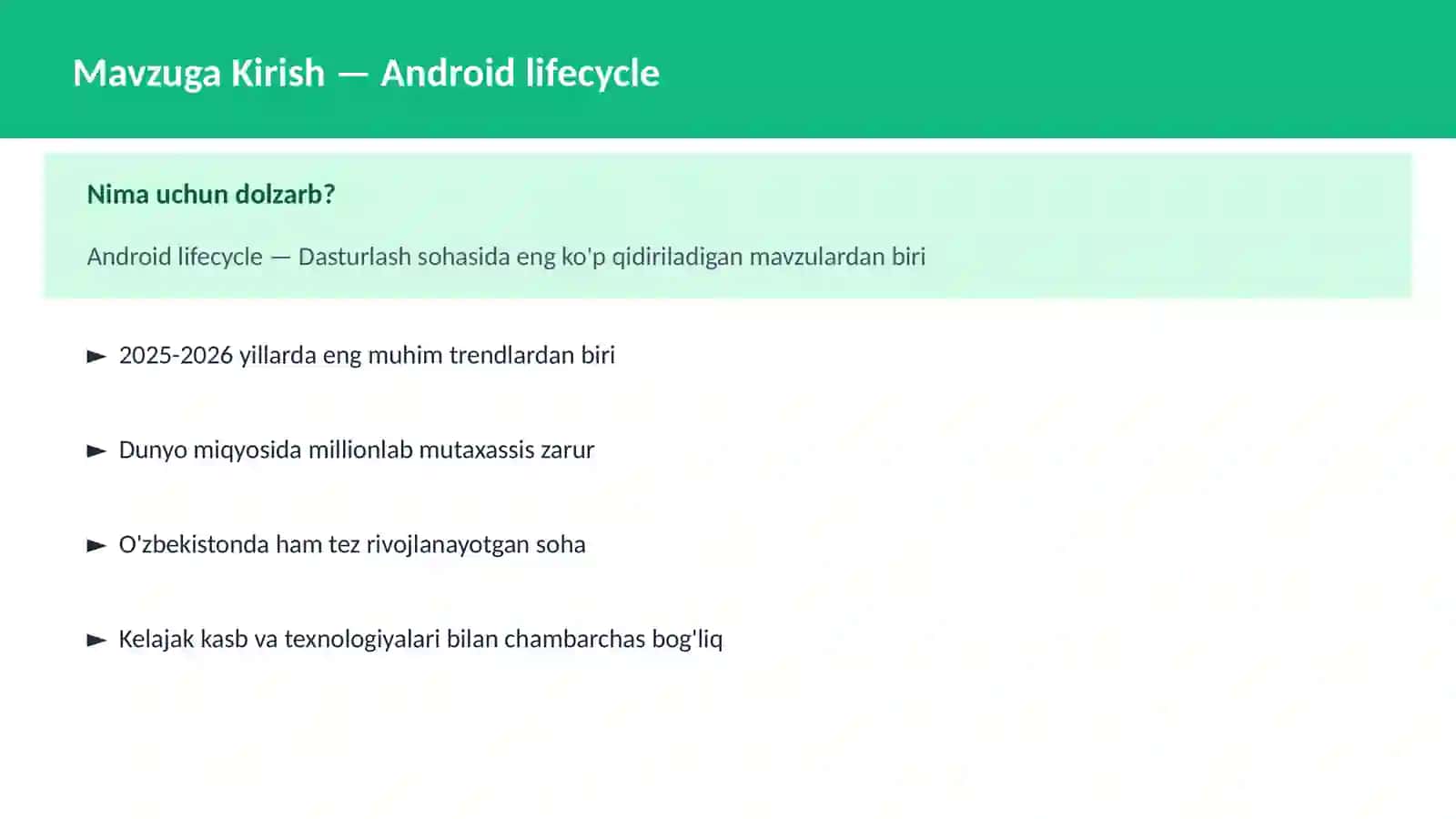 Android lifecycle 2