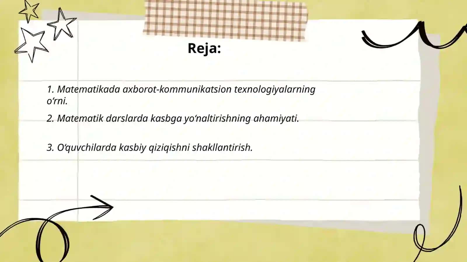 Matematika darslarida oʻqituchining axborot- kommunikatsion texnologiyalar yordamida kasbga yoʻnaltirish imkoniyatlari 2