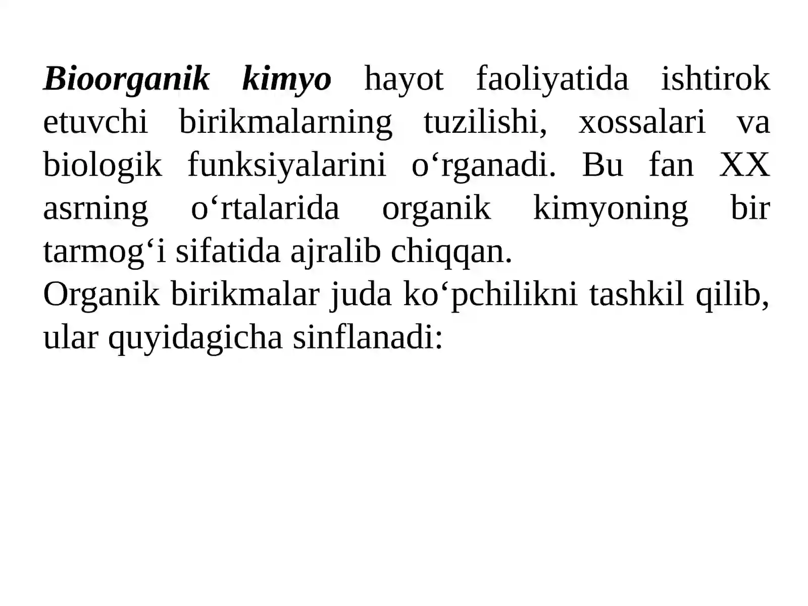 FAN: TIBBIY KIMYO 2