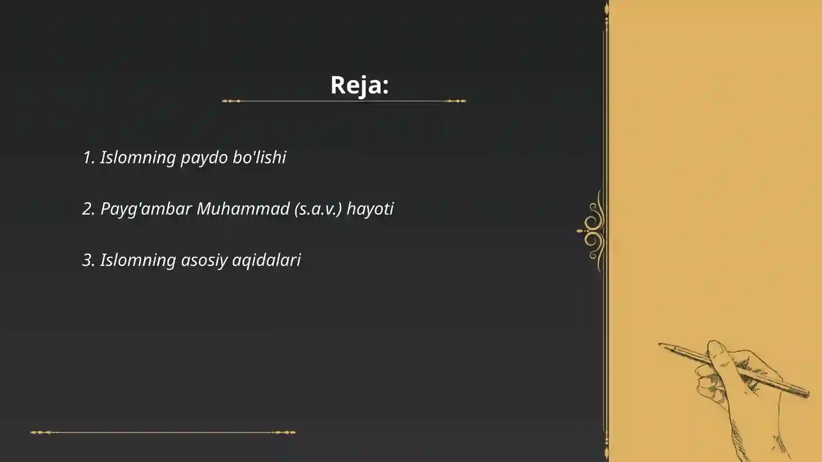 Islom dini tarixi va mohiyati 2