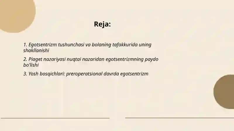 Bola tafakkurida egotsentrizmning yuzaga kelishi 2