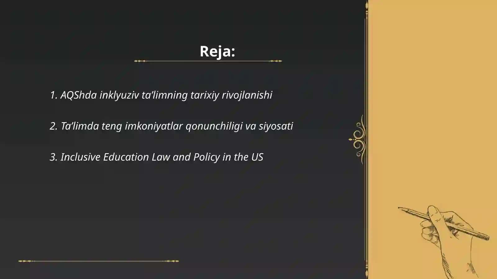 AQShda inklyuziv taʼlimning tarixiy rivojlanishi 2