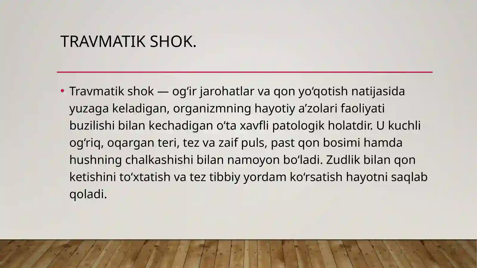 Travmatik shok 2