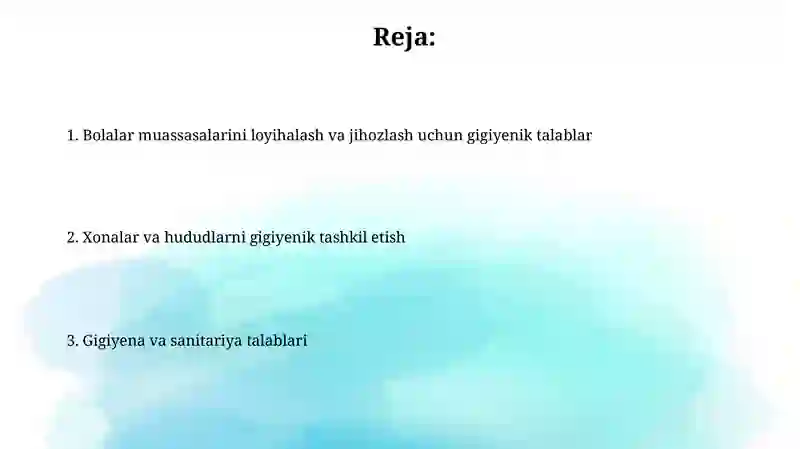 Gigiyenik talablar 2