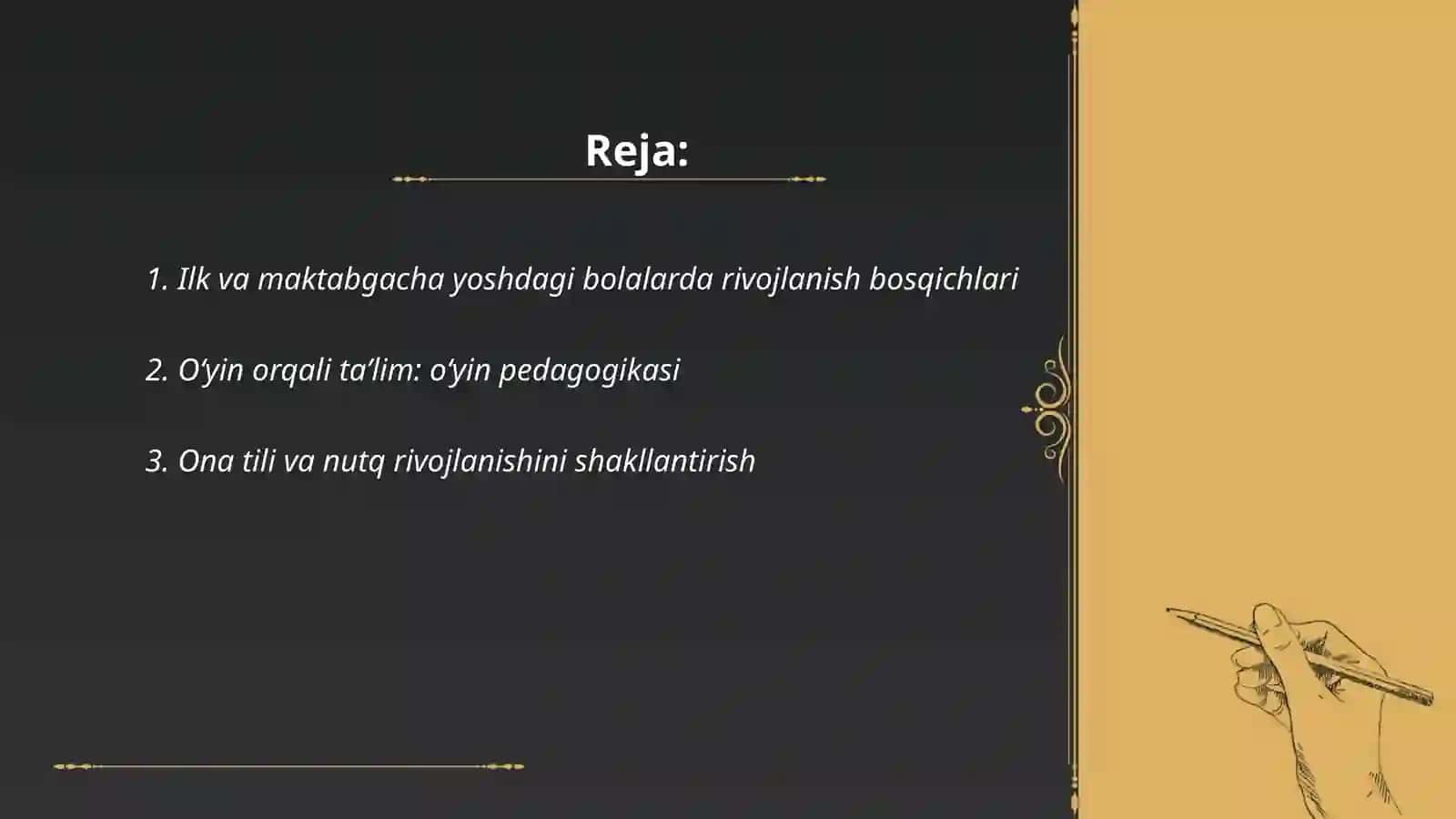 Ilk va maktabgacha yoshdagi bolalarning ta’lim tarbiyasi 2