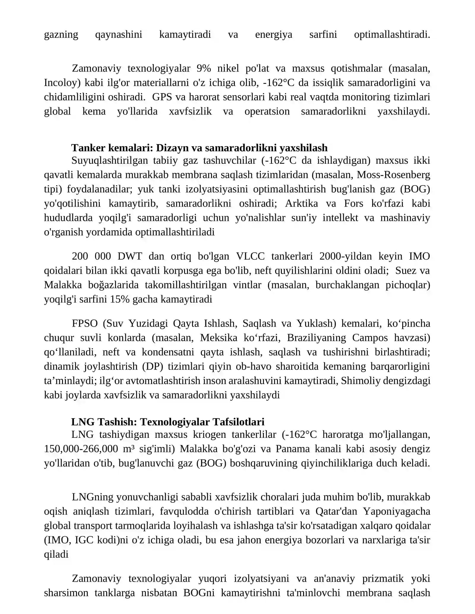 Neft-gaz kondensatini uzatish sanoatdagi yangi zamonoviy texnalogiyalari 2