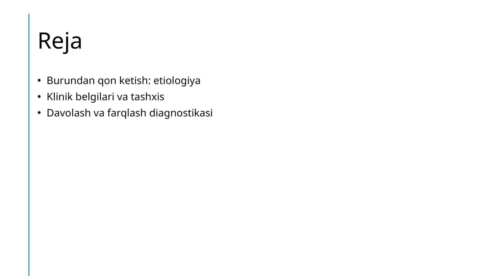 Burundan qon ketish etiologiyasi,klinikasi ,tashxisoti, differensial diagnostikasi, davolashi. 2