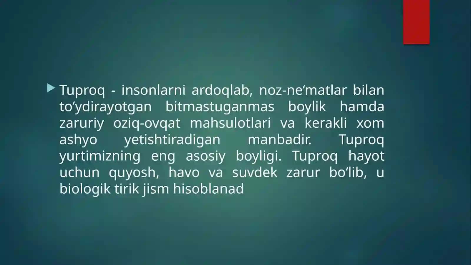 Tuproq haqida tushuncha va uni hosil qiluvchi omillar 2