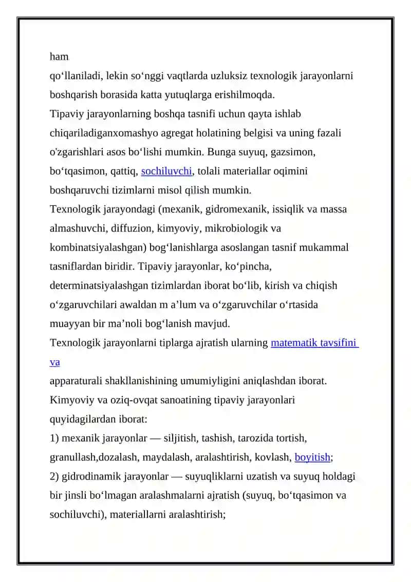 Xomashyo va Oziq-Ovqat Texnologiyasi 2