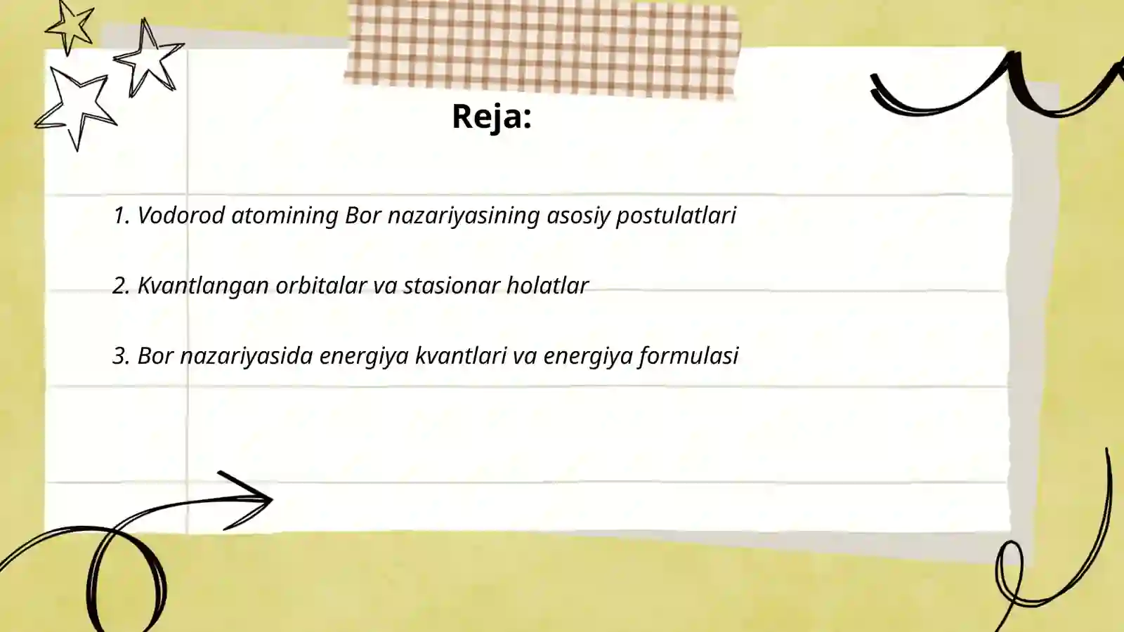 Vodorod atomining Bor nazariyasi 2