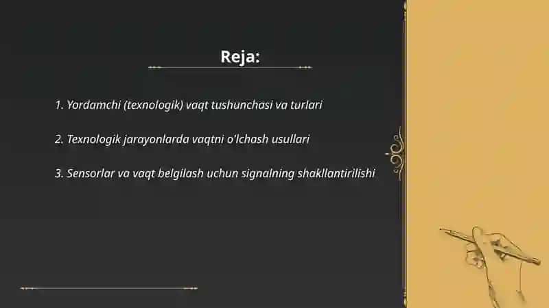 Yordamchi (texnologik) vaqtni aniqlash 2