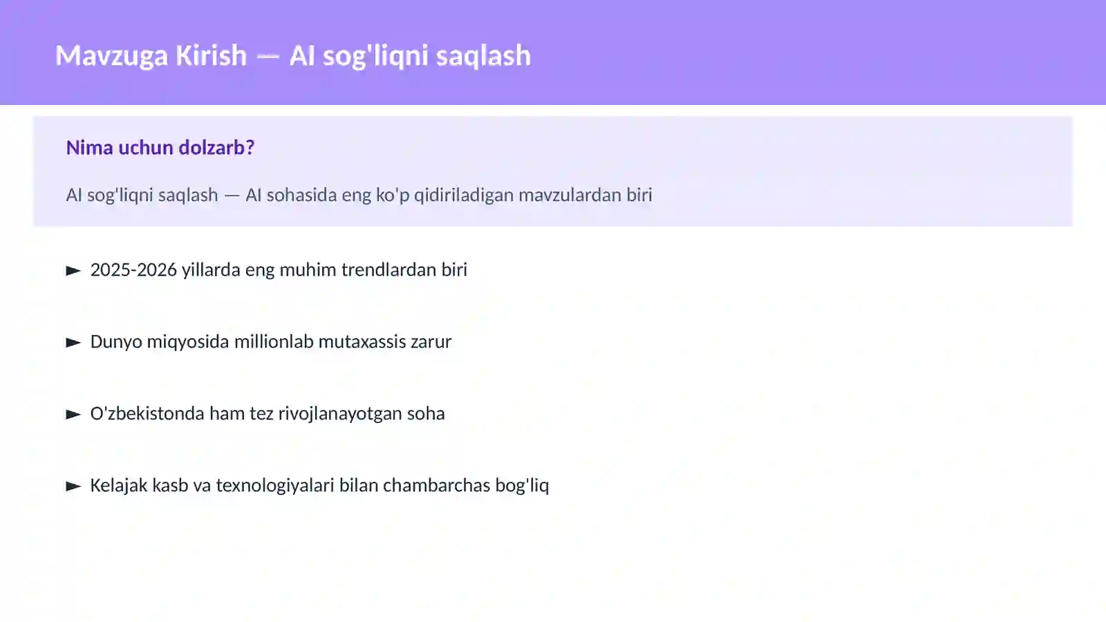 AI sog'liqni saqlash 2