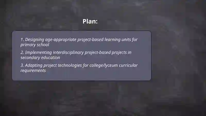 Teaching by Project Technologies 2