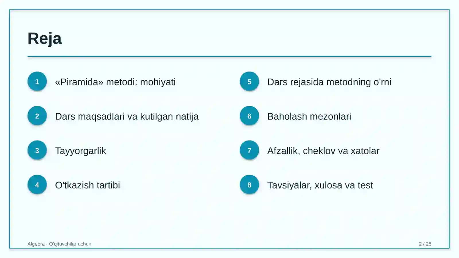 algebra darslarida piramida metodidan foydalanish 3895 2