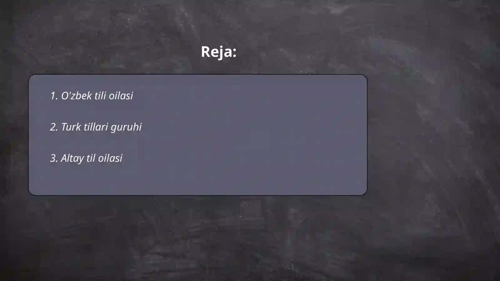 Til oilalari va til guruhlari 2
