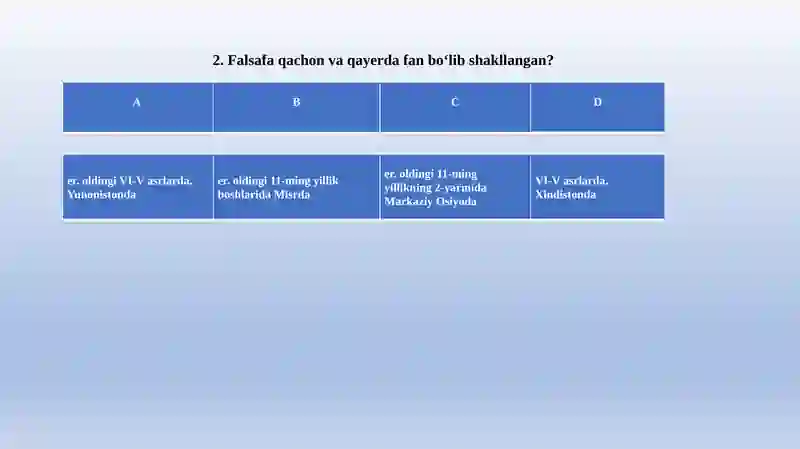 Falsafa 2