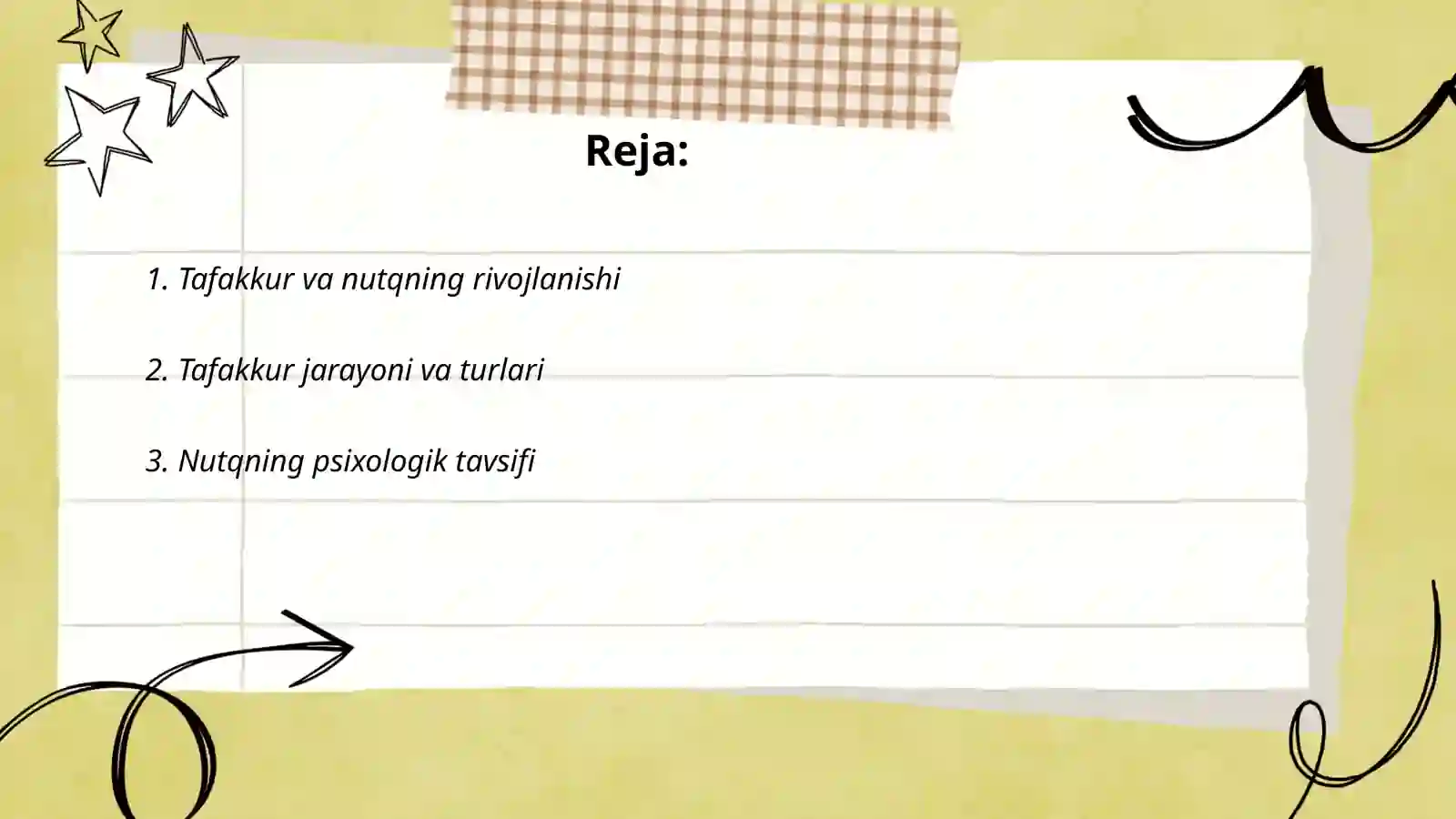 Tafakkur va nutqning psixologik tavsifi 2