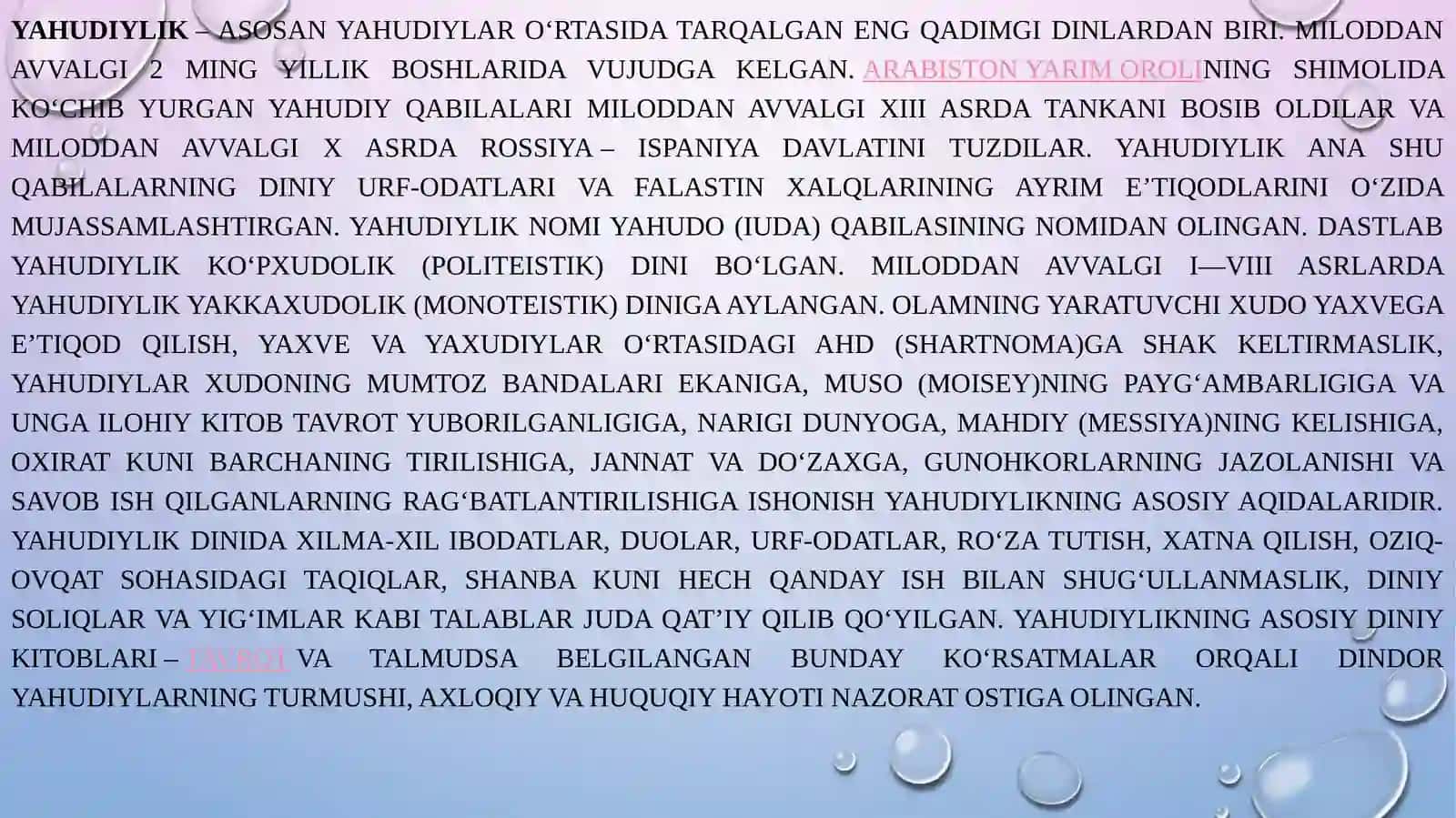 Yaxudiylik dini afsona va rivoyatlari 2