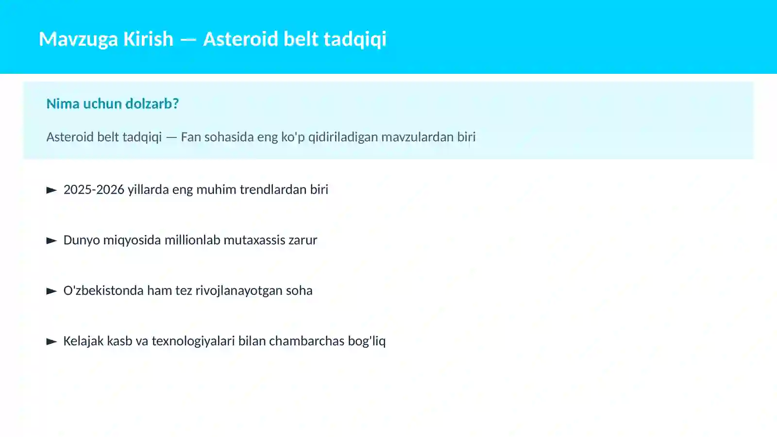 KOSMOSNI TADQIQ 2