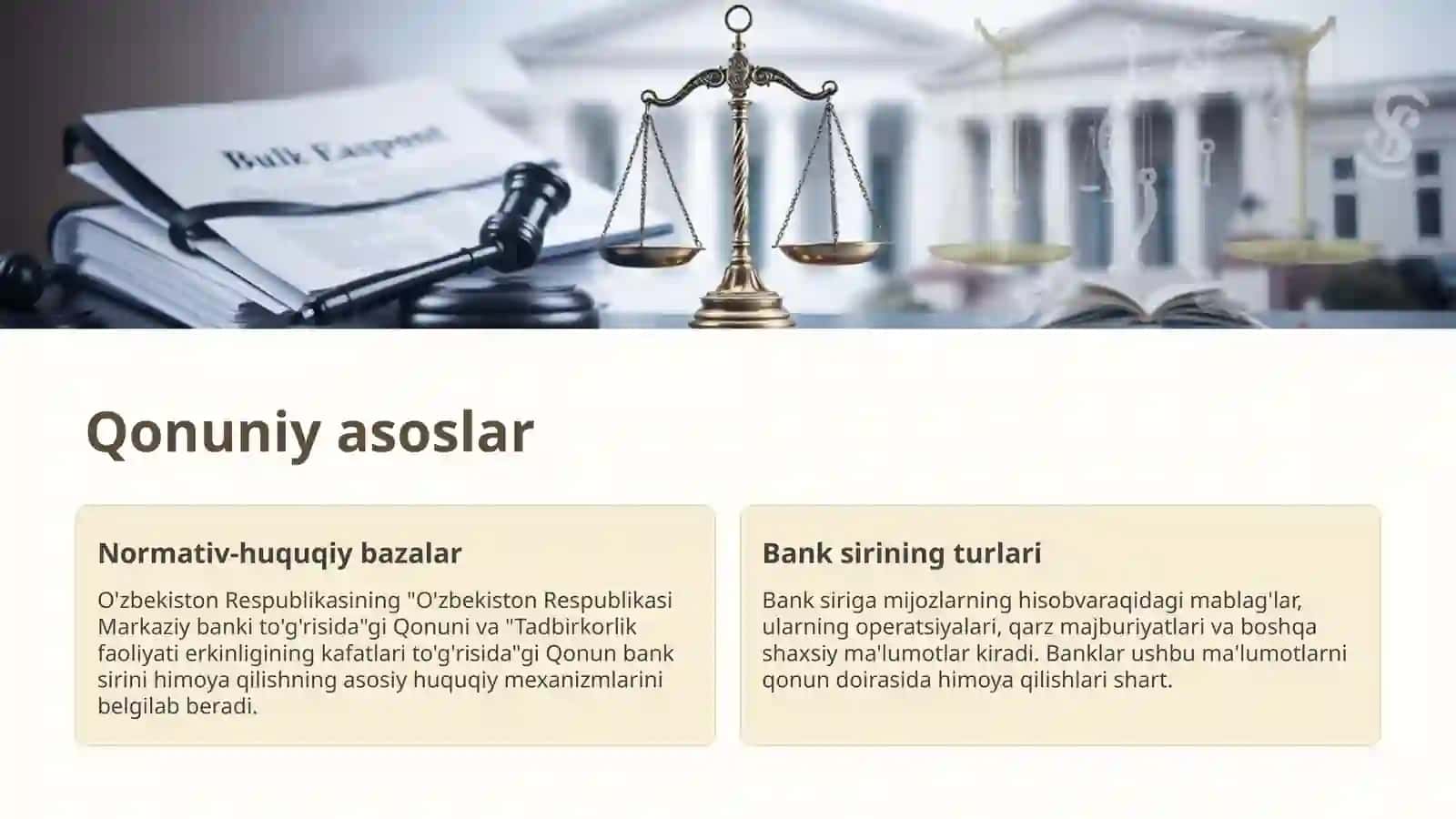 Bank siri toʻgʻrisidagi qonun 2