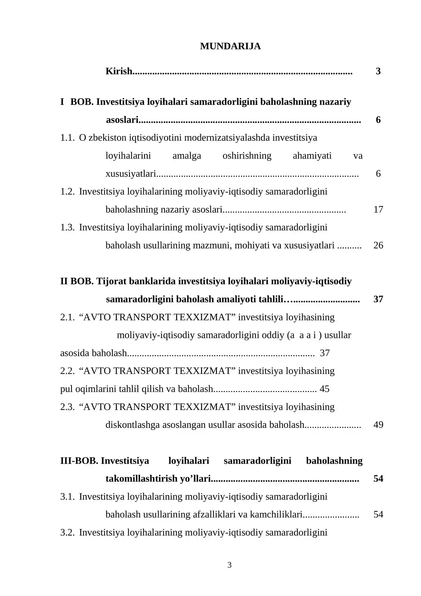 Investitsiya loyihalari samaradorligini baholash 2