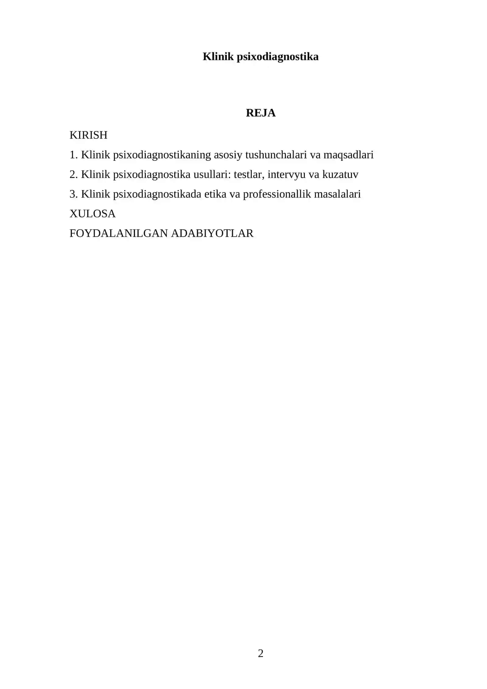 Klinik psixodiagnostika 2