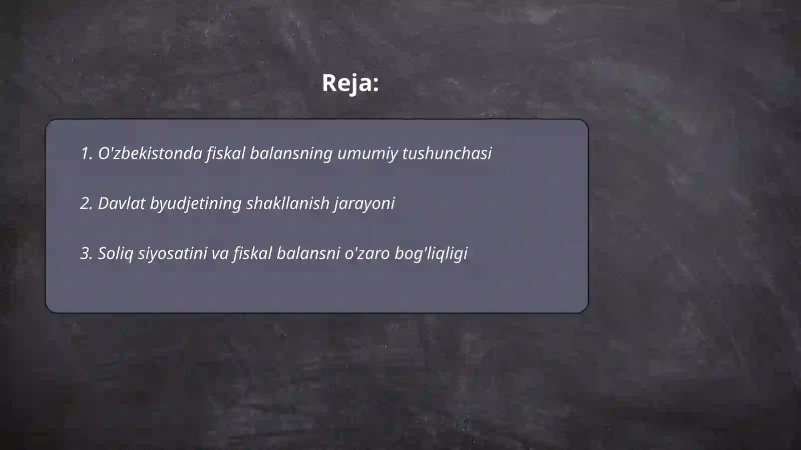 O'zbekiston Respublikasida fiskal balans dinamikasi tahlili 2