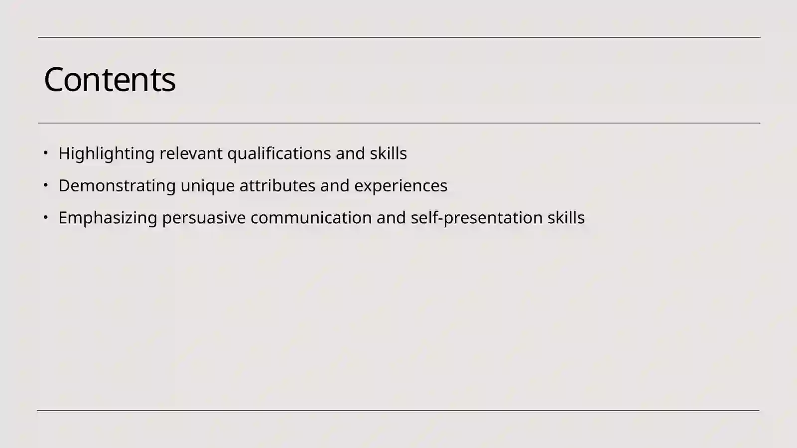 Why Hire Me 2
