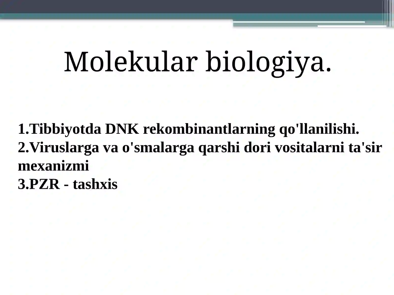 molekulyar biologiya 2