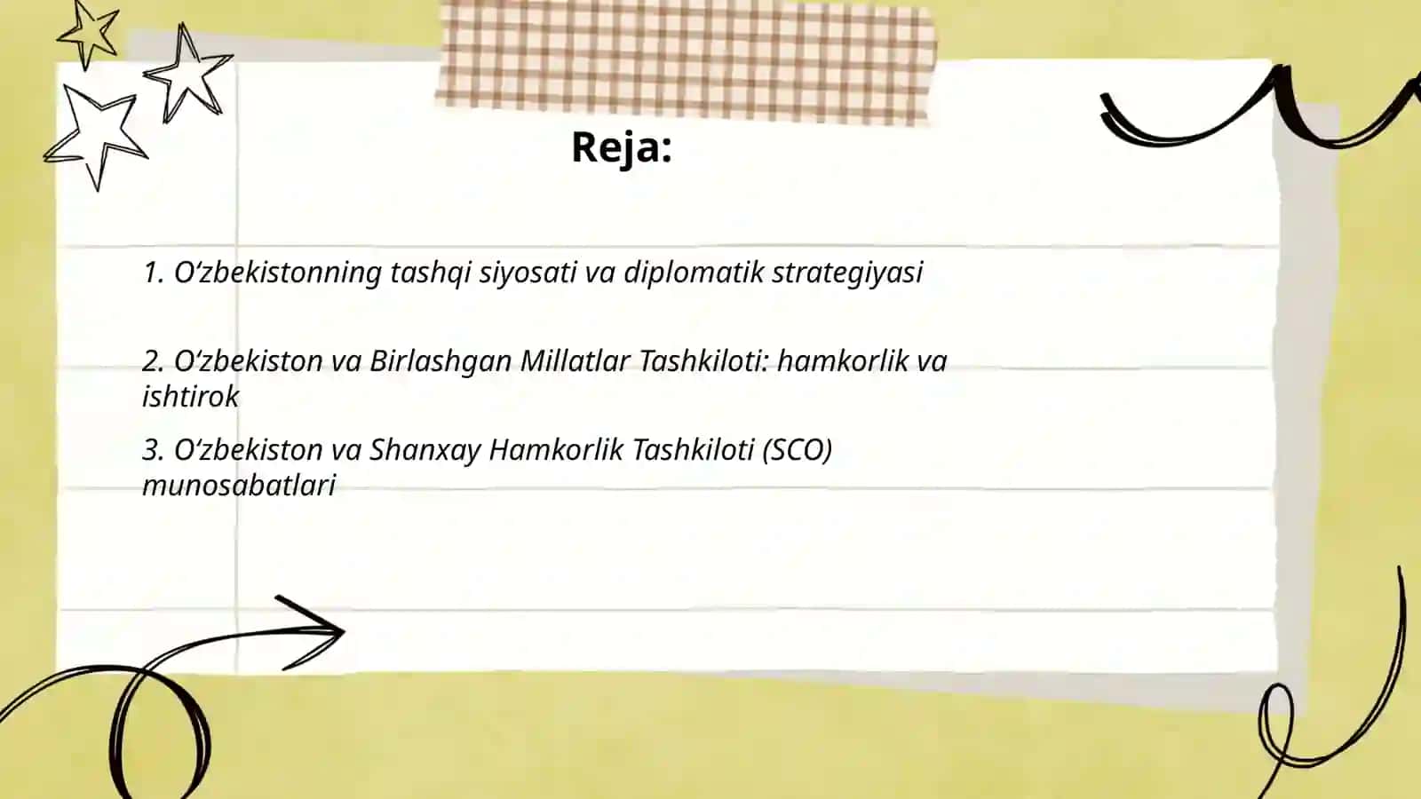 O‘zbekiston va jahon hamjamiyati 2