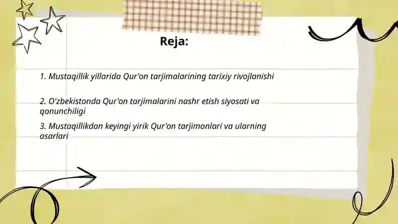 Mustaqillik yillarida Qur'onning tarjima qilinishi va tafsirlari 2
