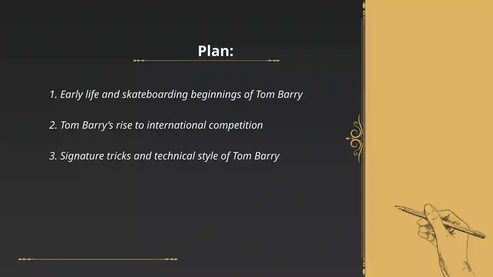Tom Barry - international skateboarder 2