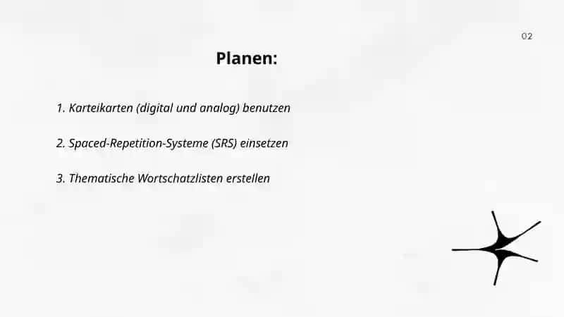 Wortschatz einüben und Wiederholen 2