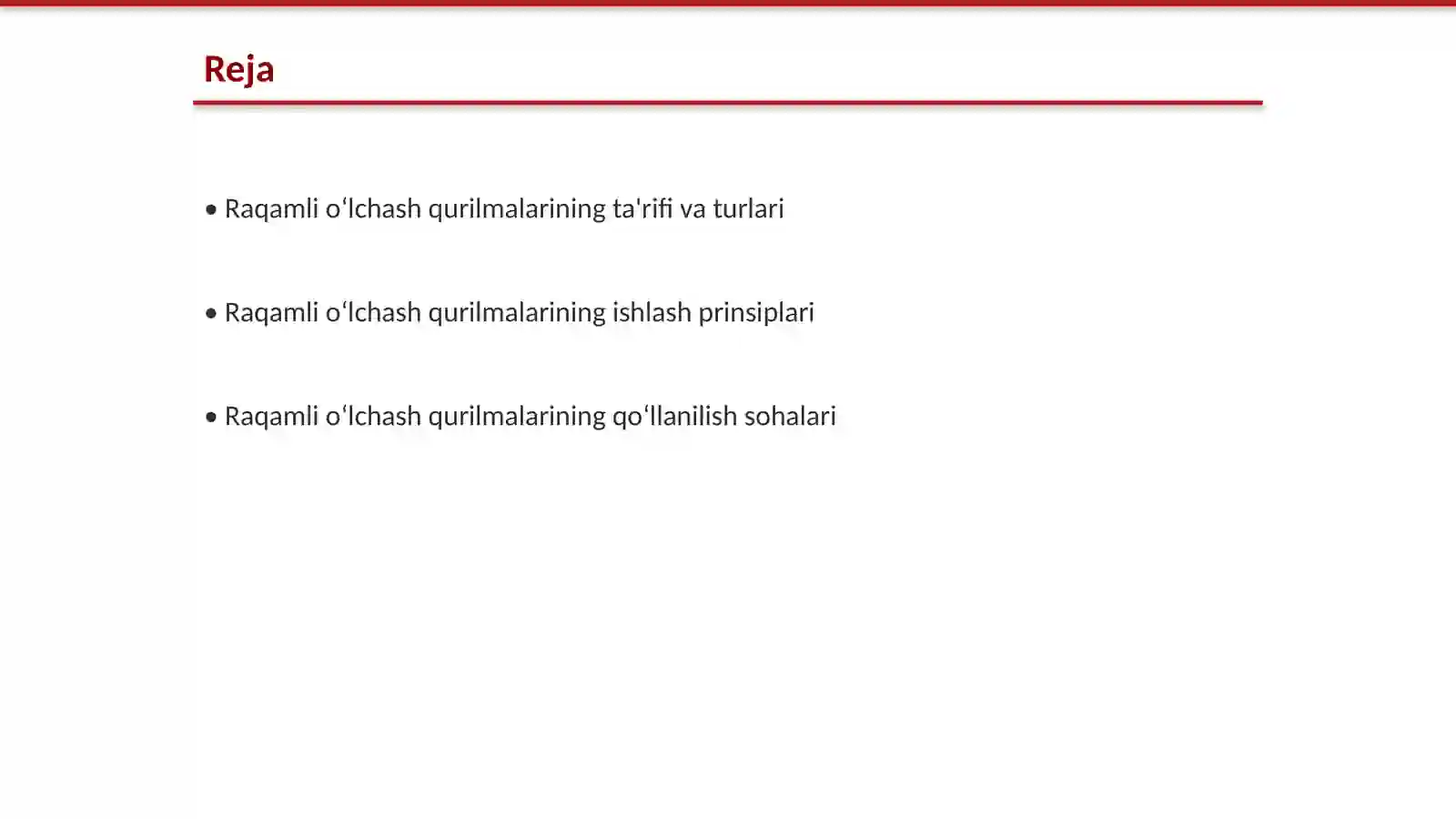 Raqamli oʻlchash qurilmalari 2