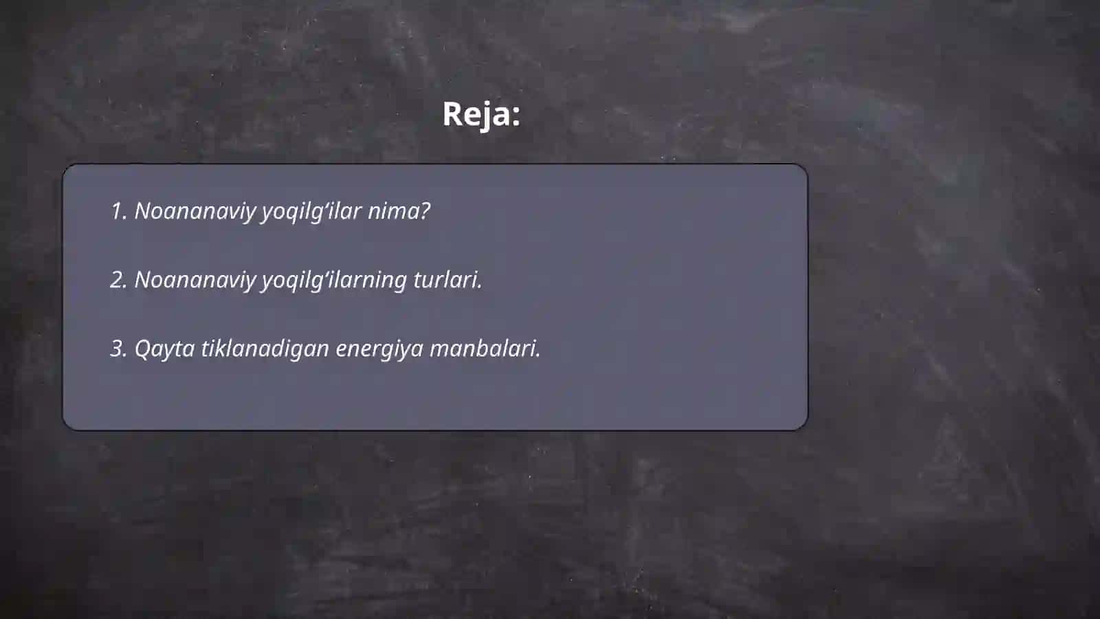 Noananaviy yoqilgʻi turlari va ularganing ekologiyaga tasiri 2